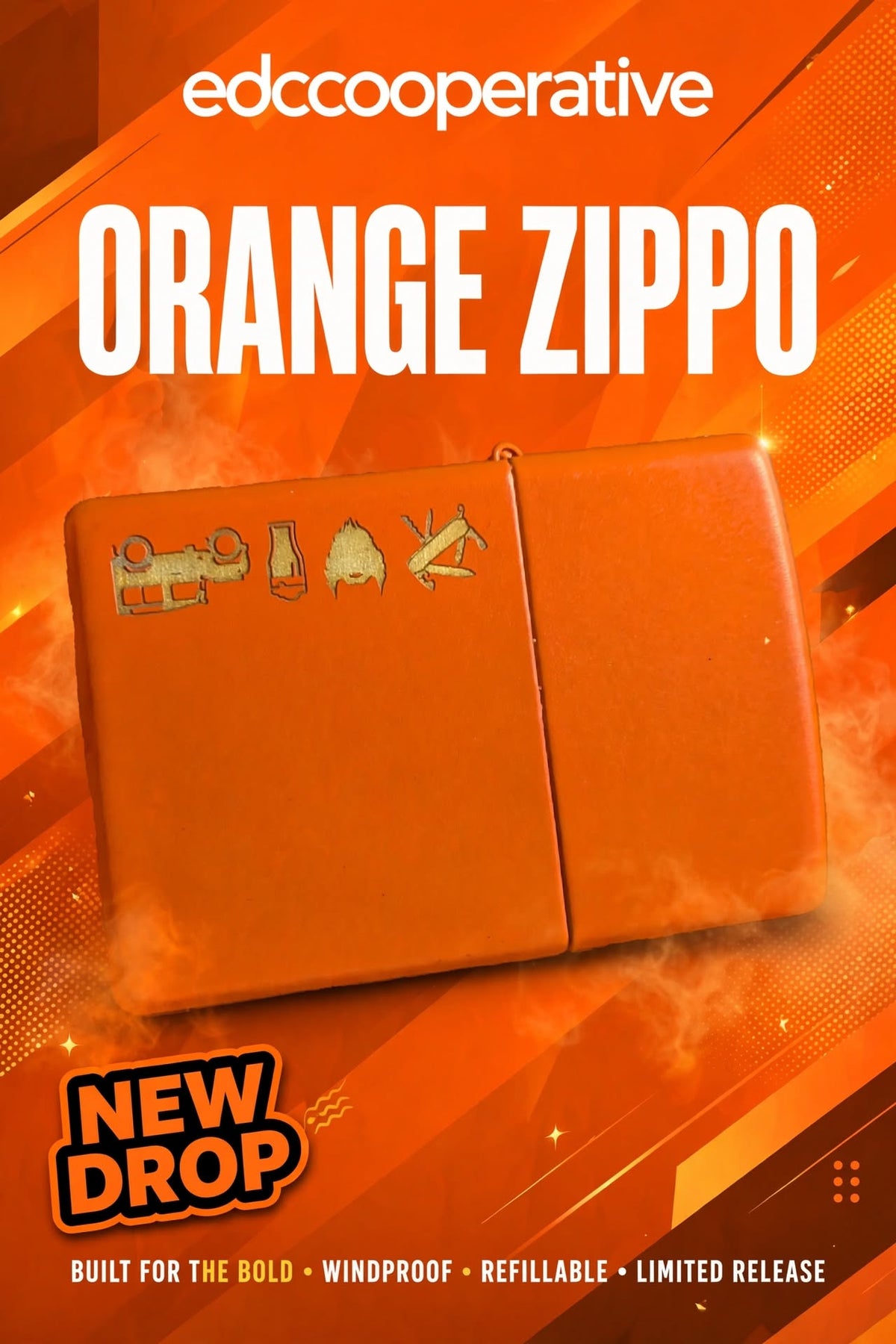 Orange Coop Zippo