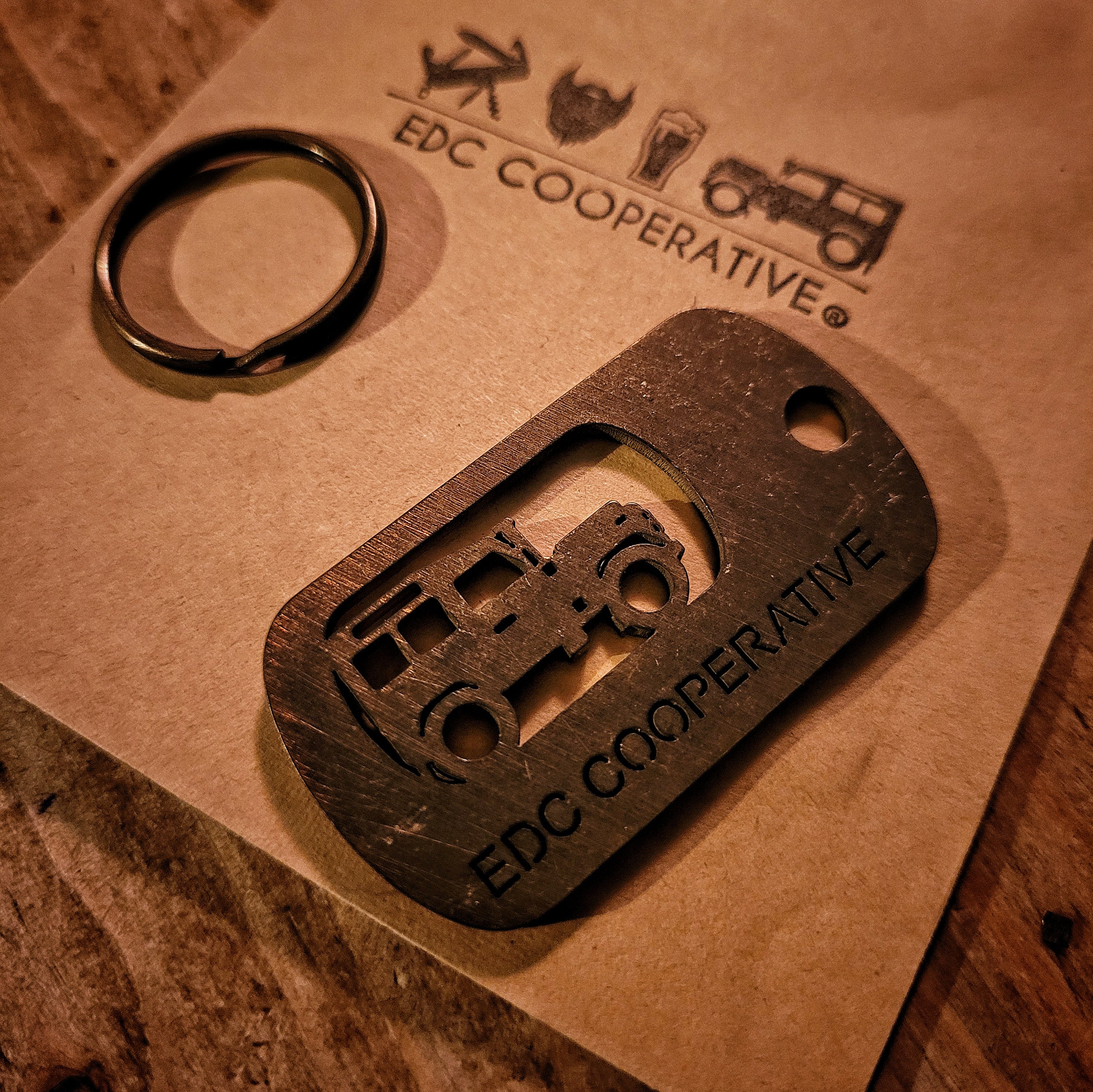 SINGLE - Brass Dog Tag