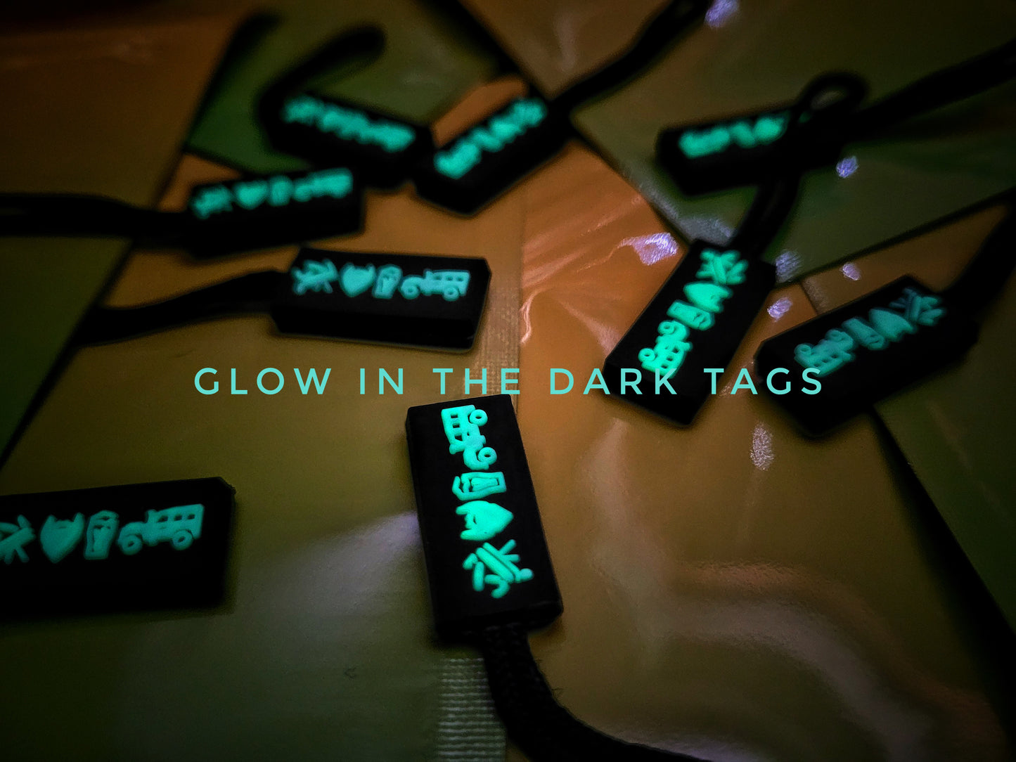 GITD zipper pulls